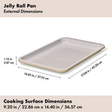 Non-Stick Pro Ceramic Coated Metal Bakeware Jelly Roll Pan X7