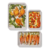 Non-Stick Pro Ceramic Coated Metal Bakeware 3 Pc Set M4