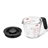 2 Cup Glass Measuring Cup with Lid P8