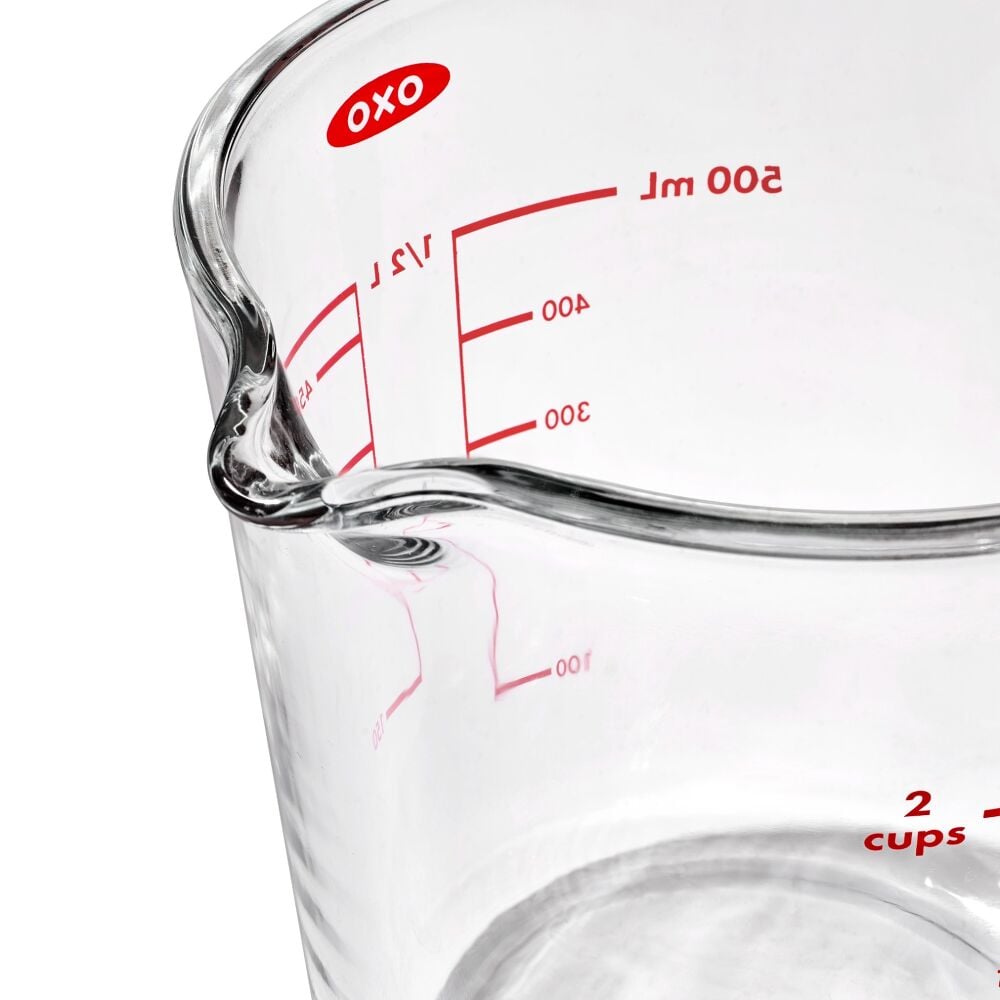 2 Cup Glass Measuring Cup with Lid W9