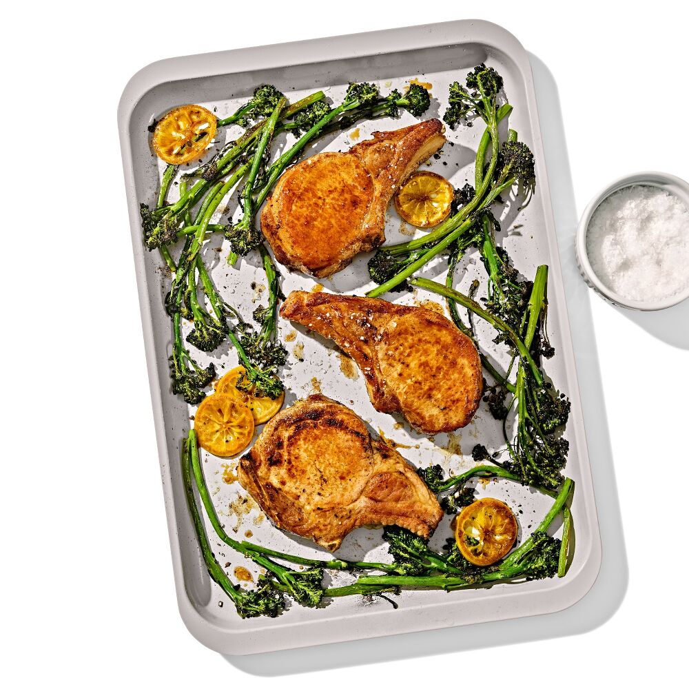 Non-Stick Pro Ceramic Coated Metal Bakeware Half Sheet Pan N0