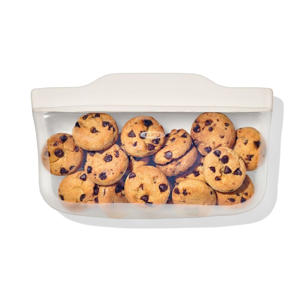 Silicone Reusable Bag - Snack Bag (12 oz) - Oat A2