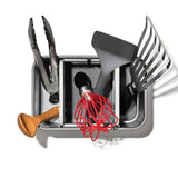 Adjustable Stainless Steel Utensil Holder - Large S6