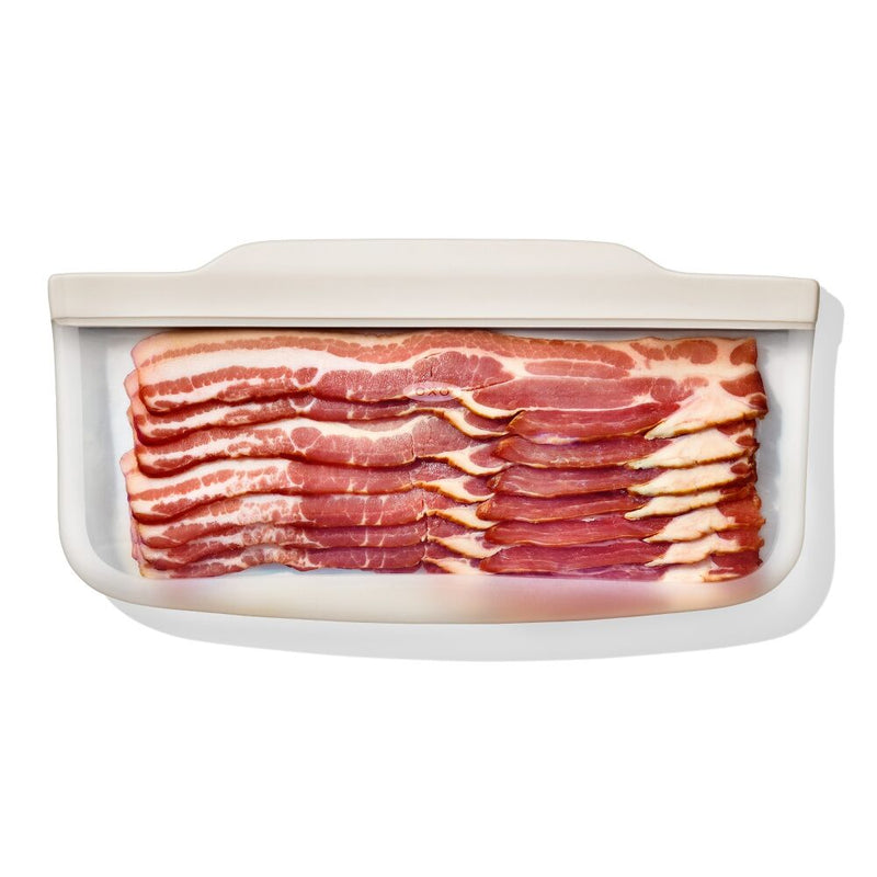 Silicone Reusable Bag - Slim Bag (20 oz) - Oat Z4