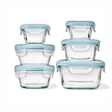 12-Piece Smart Seal Glass Container Set - Arctic Blue V1