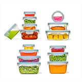 30-Piece Smart Seal Container Set - Arctic Blue O9