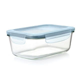Smart Seal 8-Cup Glass Rectangle Container - Arctic Blue T6
