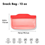 Silicone Reusable Bag - Snack Bag (12 oz) - Watermelon Y8