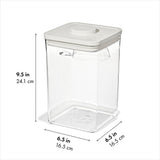 OXO Pet POP Container with Scoop — Big Square Medium — 4.4 Qt/4.2 L M3