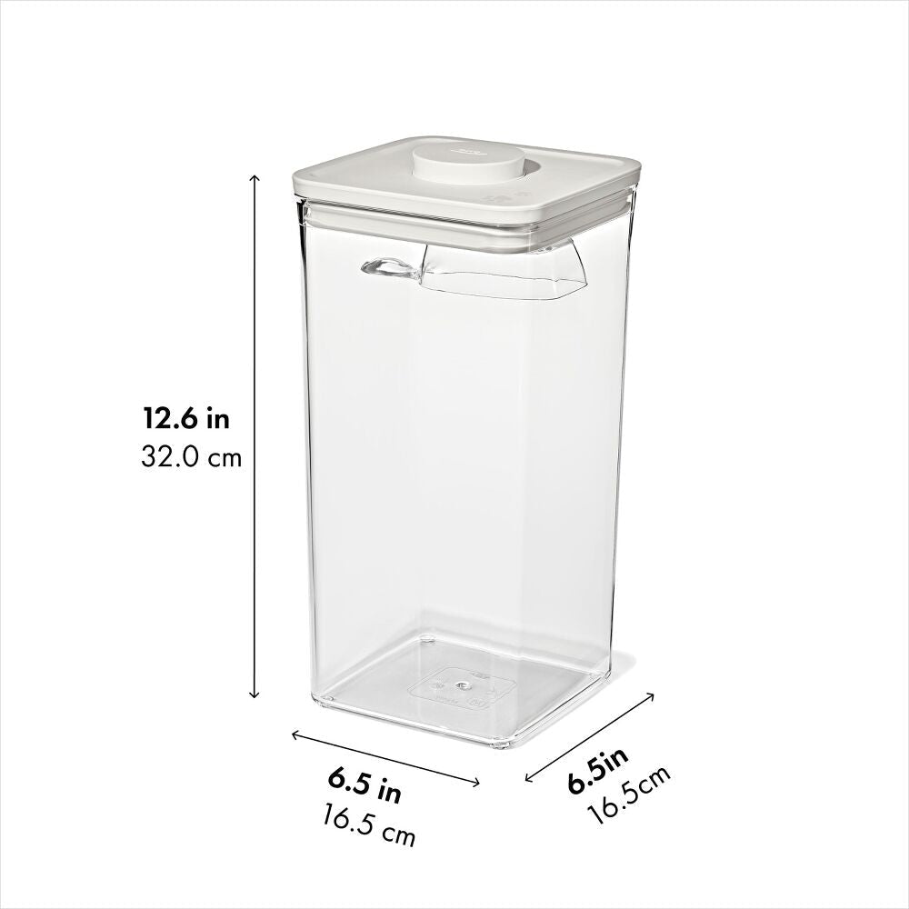 POP Container with Scoop — Big Square Tall — 6 Qt/5.7 L X2