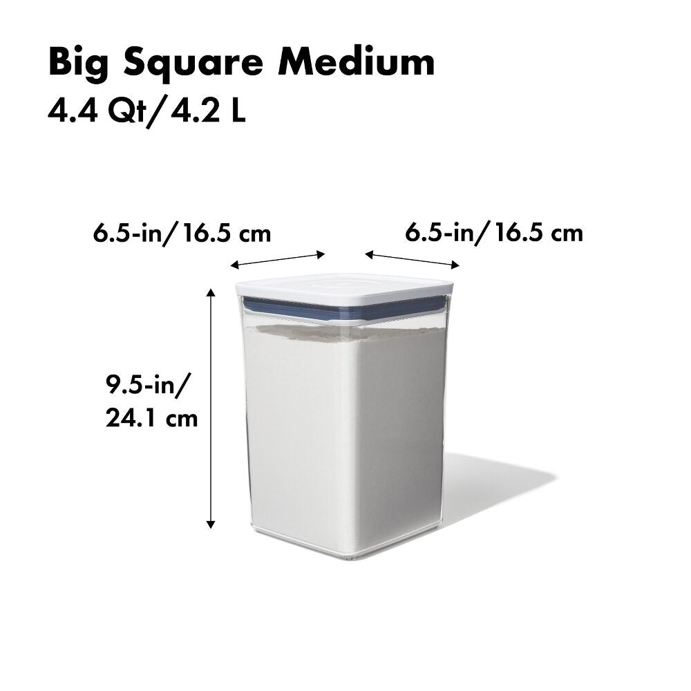 POP Container - Big Square Medium (4.4 Qt/4.2 L) P4