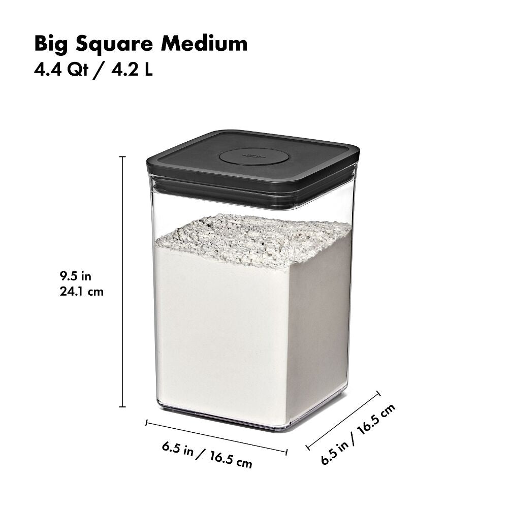 POP Container - Big Square Medium (4.4 Qt/4.2 L) X7