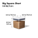 POP Container - Big Square Short (2.8 Qt/2.6 L) O3