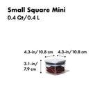 POP Container - Small Square Mini (0.4 Qt.) B0