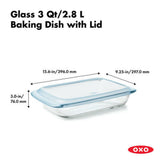 Glass Baking Dish with Lid (3.0 Qt) B5