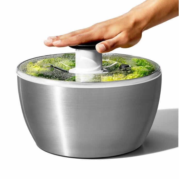 Steel Salad Spinner I4