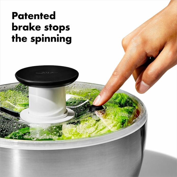 Steel Salad Spinner A4