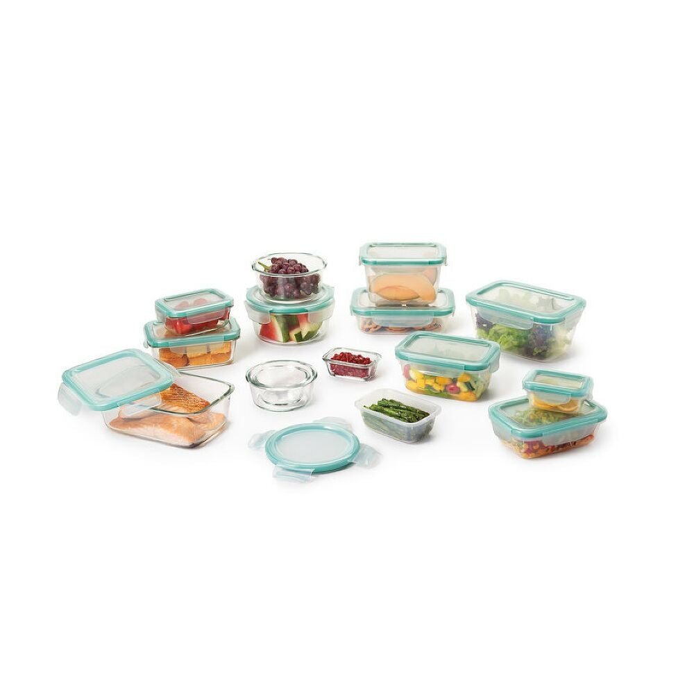 OXO Good Grips 30 Piece Smart Seal Glass & Plastic Container Set D8