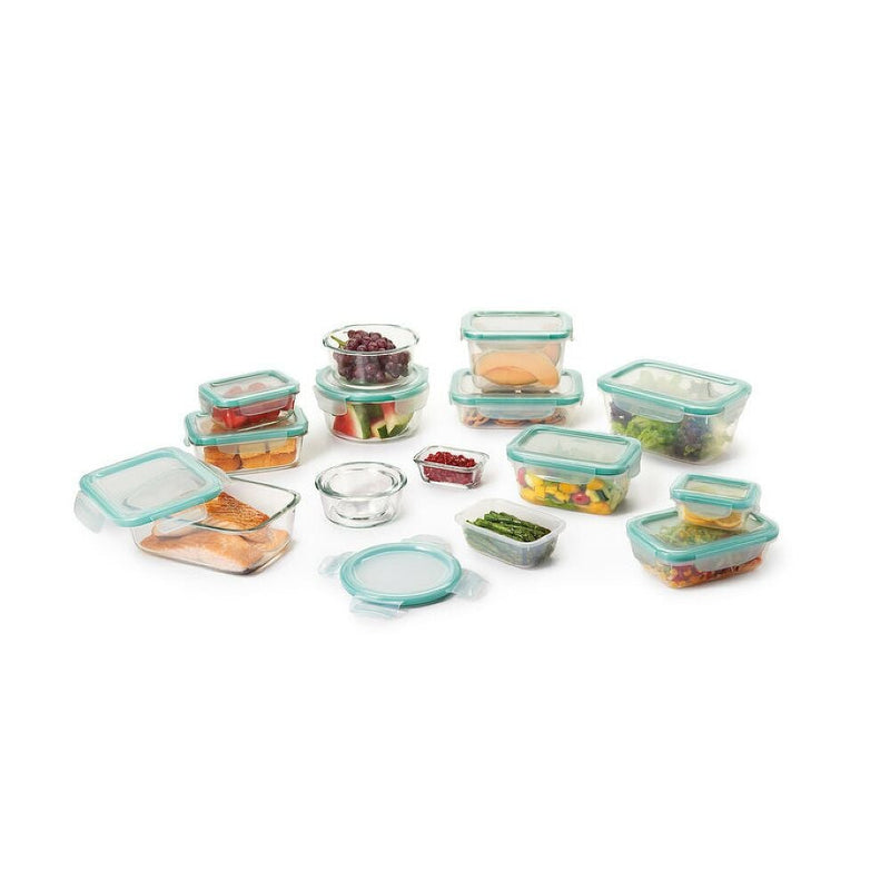 OXO Good Grips 30 Piece Smart Seal Glass & Plastic Container Set D8