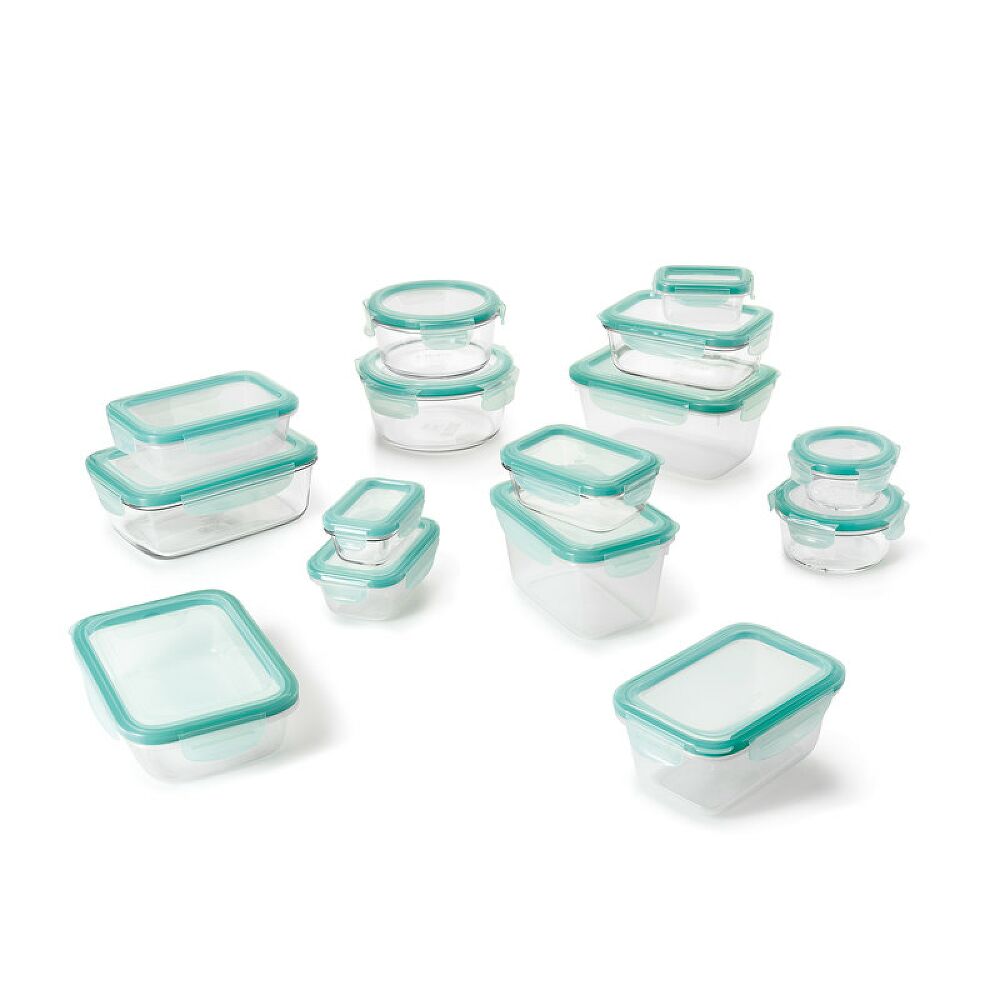 OXO Good Grips 30 Piece Smart Seal Glass & Plastic Container Set D8