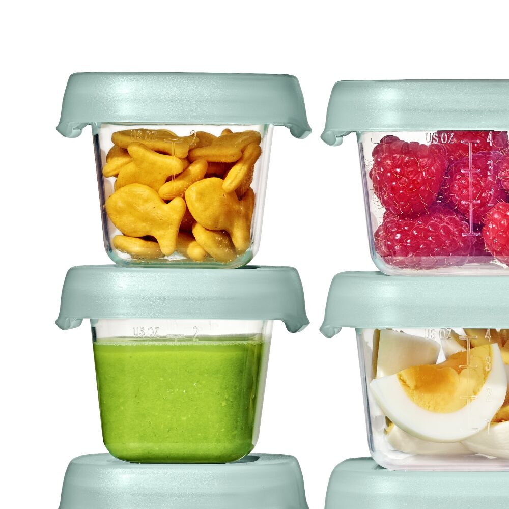 12-Piece Baby Blocks Food Storage Container Set - Opal V6