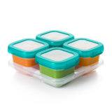 6 oz Baby Blocks™ Plastic Freezer Storage Containers - Tot Teal U2