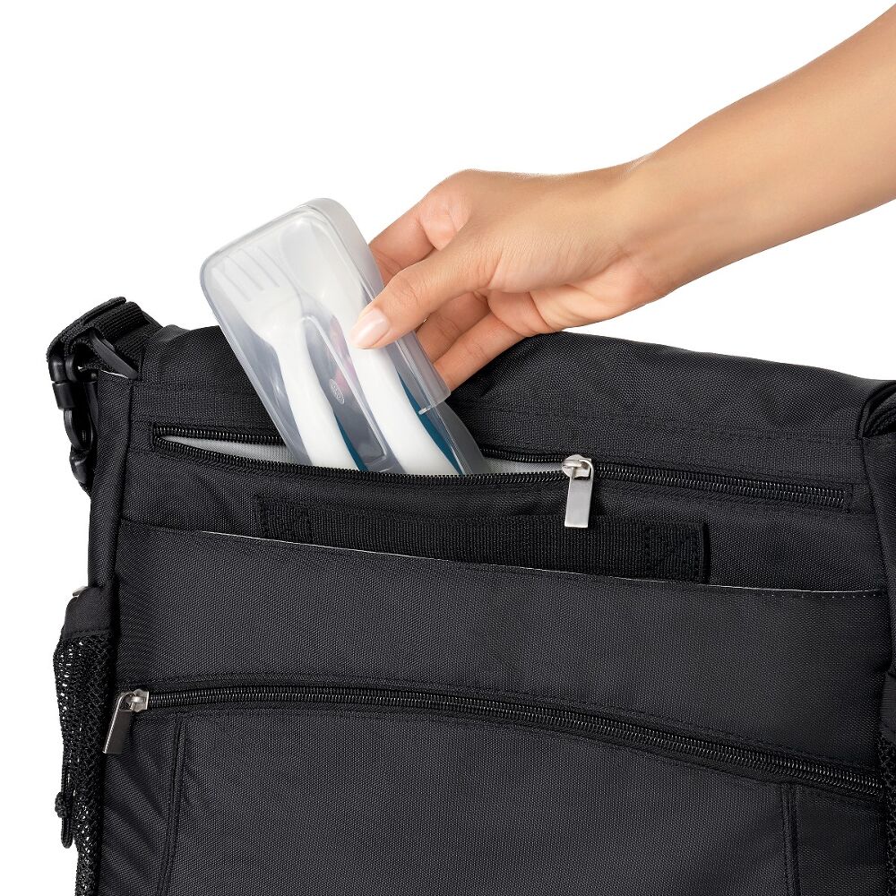 On-the-Go Plastic Fork and Spoon Set with Travel Case J2