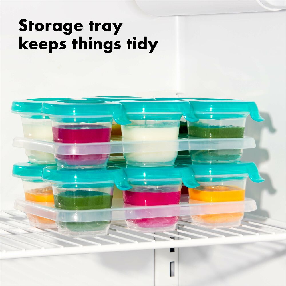 2 oz Baby Blocks™ Silicone Freezer Storage Containers C6