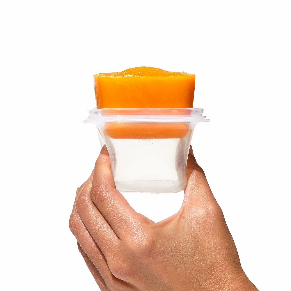 4 oz Baby Blocks™ Silicone Freezer Storage Containers - Tot Teal X8