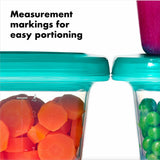 4 oz Baby Blocks™ Silicone Freezer Storage Containers - Tot Teal X8