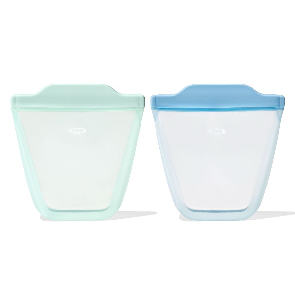 Tot Silicone Reusable Bag - 2-Piece Stand-Up Cup Set U9