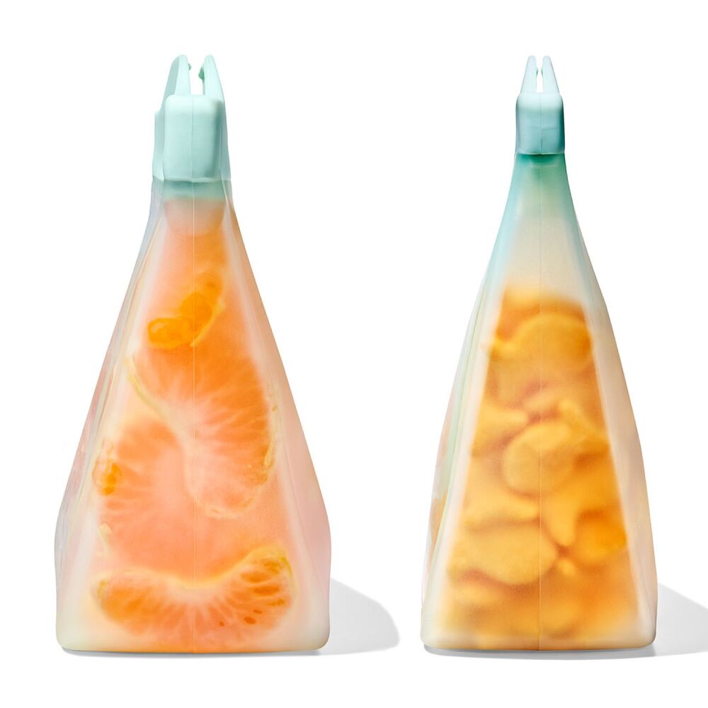Tot Silicone Reusable Bag - 2-Piece Stand-Up Cup Set U9