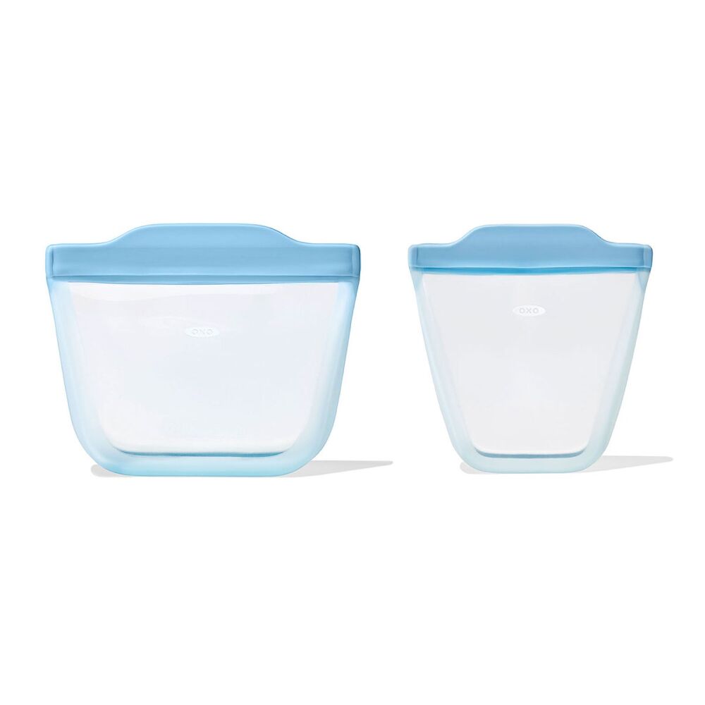 Tot Silicone Reusable Bag - 2-Piece Stand-Up Cup Set U9