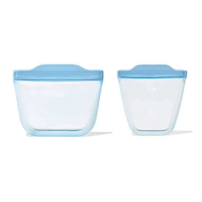 Tot Silicone Reusable Bag - 2-Piece Stand-Up Cup Set U9
