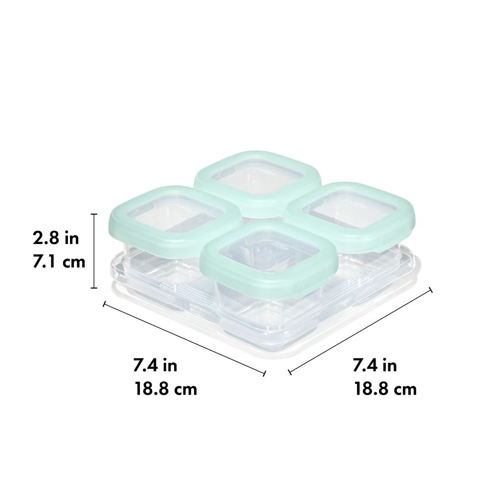 Baby Blocks Food Storage Containers (6 oz) - Opal K5