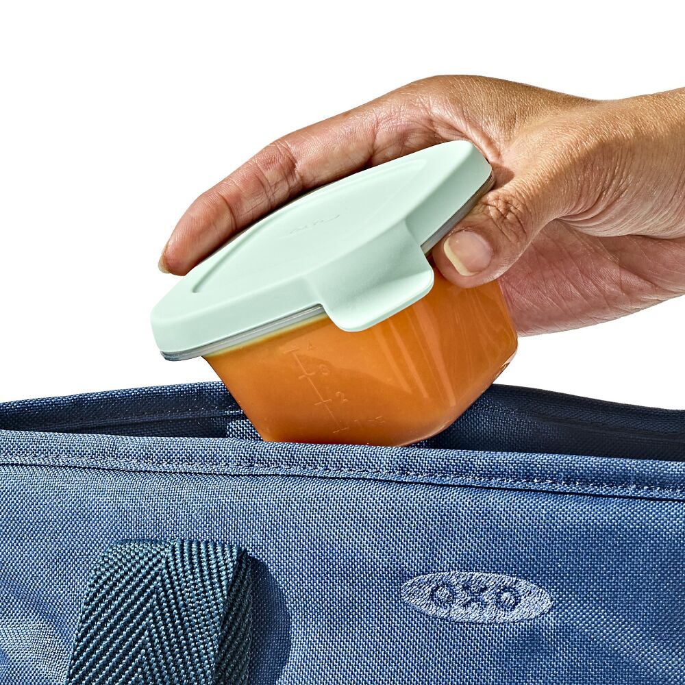 Silicone Baby Blocks Food Storage Containers (4 oz) - Opal W4